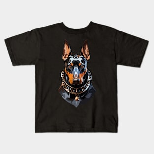 Doberman portrait Kids T-Shirt